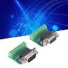 DB9 Male Female Connector Adapter Screw Terminal 9 Pin 9 Hole Conversion Board for RS232 RS485