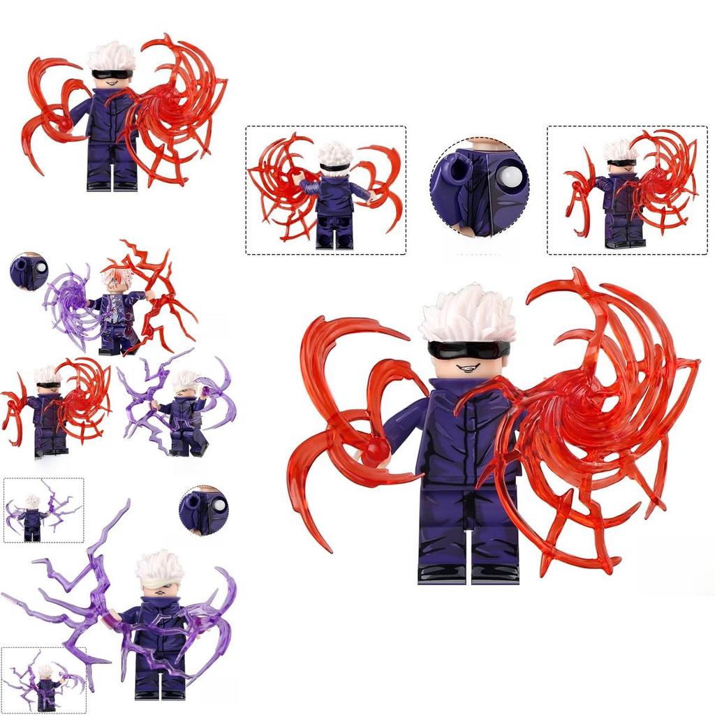 Jujutsu Kaisen Gojo Satoru Baustein Spielzeugset Mit Abs-Kunststoff Und DIY-Montage Für Kreatives Spielen Und Kinderspaß