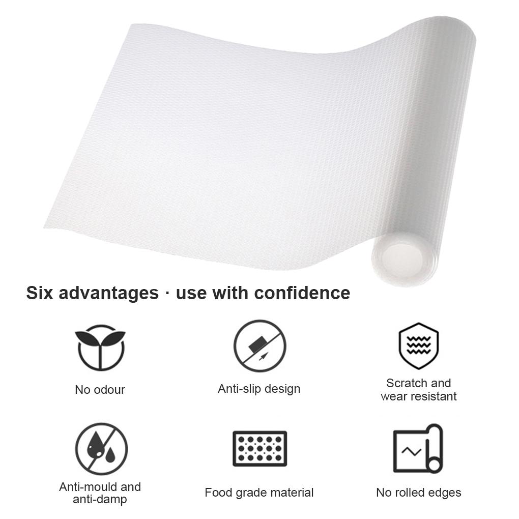 Refrigerator Multifunction Mat Non-Slide Transparent EVA Heat-Insulation Place Mats Oil-proof Table Liners Household Cabinet