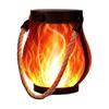 Weihnachtsflammenlaterne Seil LED Lichterkette mit automatischer Ein/Aus-Funktion Wasserdichte Outdoor-Hängelaterne für Camping Gartenparty