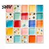 Self Adhesive Mosaic Wall Stickers Acrylic Tile Stickers, Peel and Stick Self-Adhesive Backsplash Tiles, HD Glossy Waterproof Kitchen Oil-Proof Decals