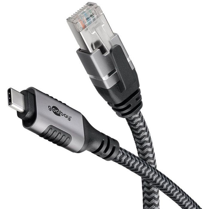 Síťový kabel USB-C na RJ45 cat. 6 FTP - 1,5m