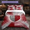 Biancheria da letto a tema VfB Stuttgart Set 3 Pezzi Copripiumino Biancheria da letto Decorativa per Camera Adolescenti Decorazione Casa