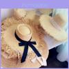 Raffia Straw Sun Hat With Wide Brim For Beach Vacation And Sun Protection