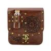 Set of 2pcs Medieval Style Alchemist Bottle Waist Pouch Belt Set For Role Playing Costume Accessories PU Leather