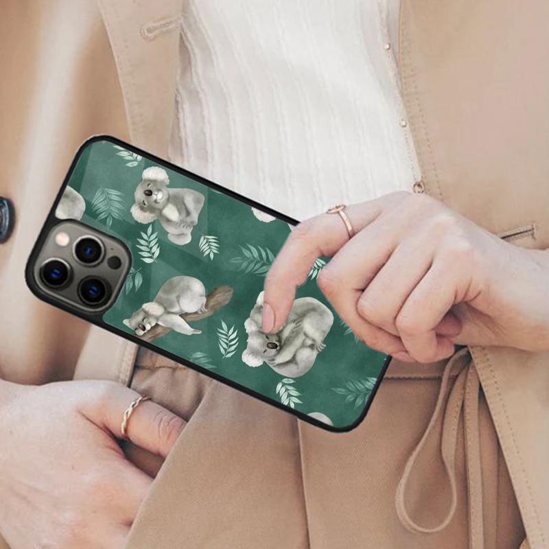 

Koala and Eucalyptus Bumper Magnetic Phone Case For APPLE iPhone 17 Air 16 14 13 12 Pro Max 15 Plus Wireless MagSafe Cover iPhone 13mini