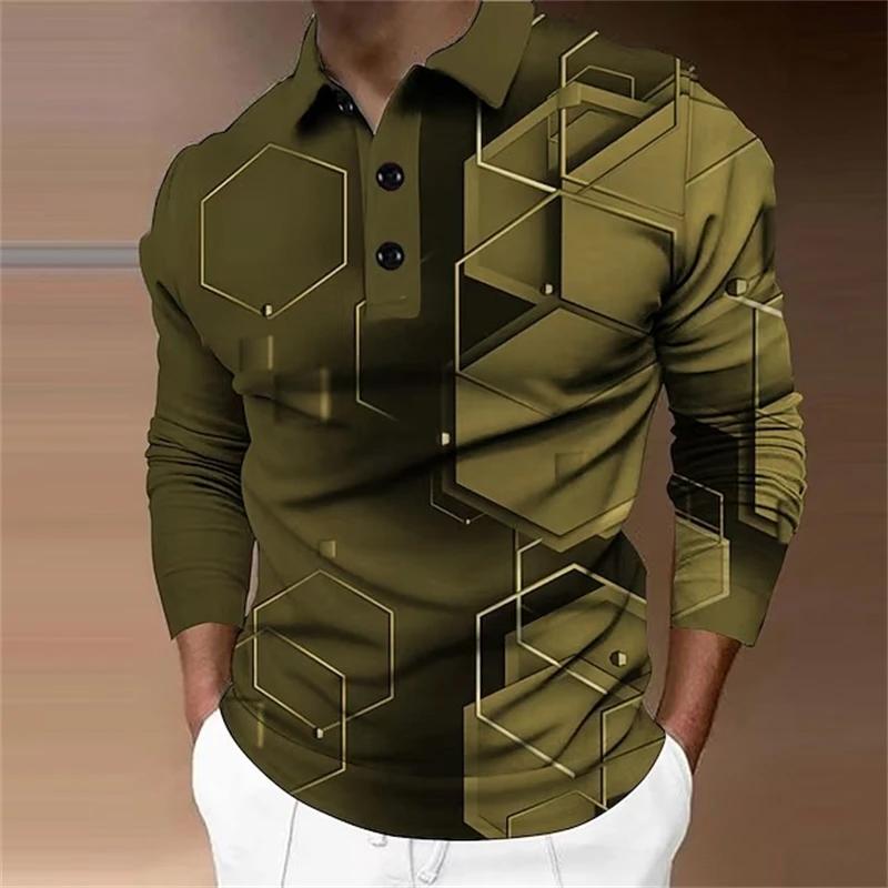 Neue Sweatwear Herren Langarm Revers Atmungsaktive Hemden für Herren Polo Homme Basic Großes Oberteil Spleiß Polo T-Shirt für Herren