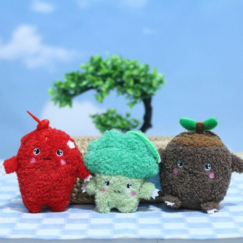Adorable Cute Broccoli Plush Toy Keychain Soft Doll Bag Charm For Kids And Adults