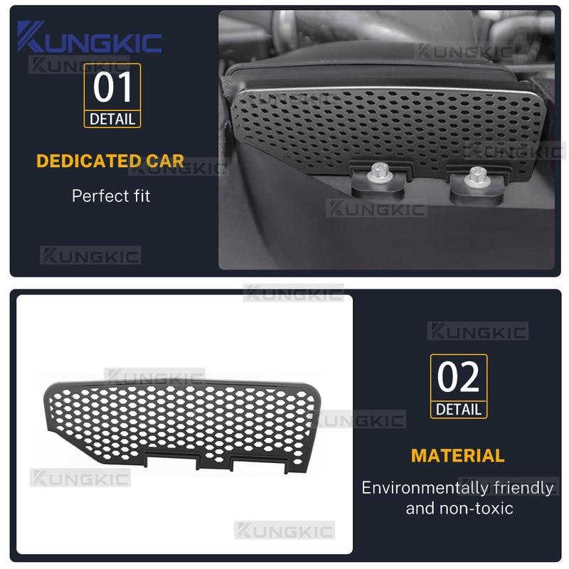 For Ford Ranger T9 2024 2025 Engine Intake Protective Cover Hood Leak Proof Cover Automotive Interior Accessories