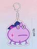 1pc My Little Pony Cute,Funny Frog Acrylic Keychain, Character Twilight Sparkle, Rainbow Dash, Pinkie Pie, Fluttershy, Suitable For Keys, Decorations,