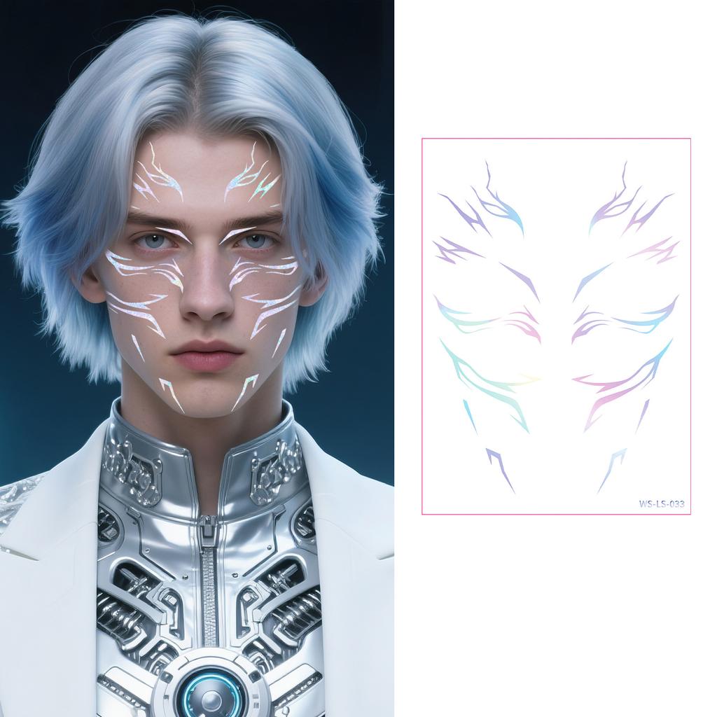 Sticker Anime Cos Bühnen-Performance Make-up Gesichtsaufkleber