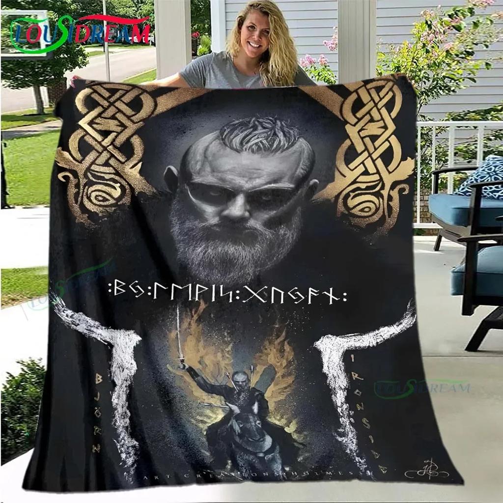Nordische Wikinger-Mythologie Weiche Decke Sport Wohnzimmer Schlafzimmer Sofa Bett Decke Geburtstagsgeschenk Reise Büro Mittagspause Decke