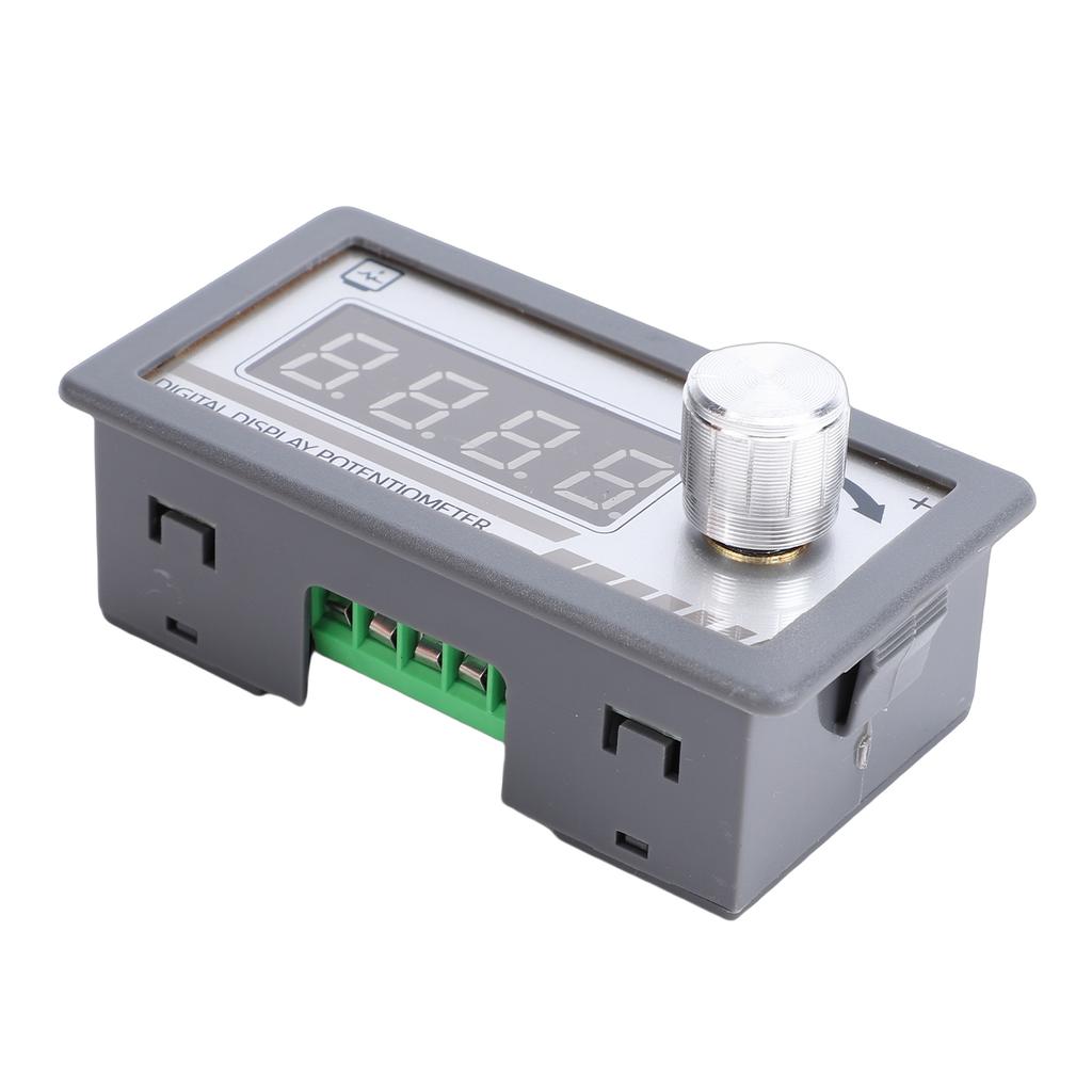DC Digital Display Potentiometer, Programmable Variable Resistor with 4 Digit Screen for Speed Controller PLC Inverter