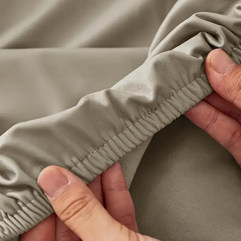 1PC Rectangular artificial leather tablecloth - easy to clean, suitable for dining tables and side tables, home decoration