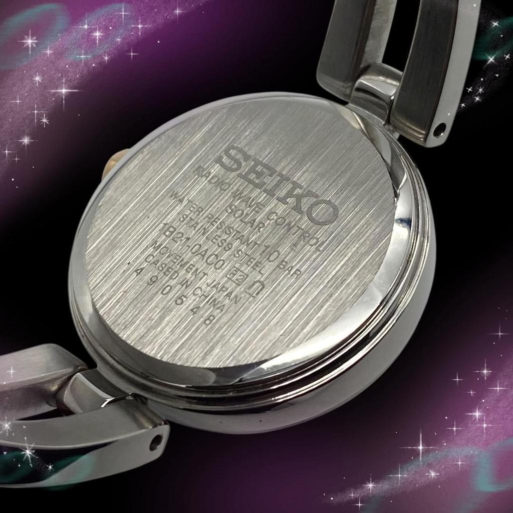 [USED] Seiko Tissé Women's Watch, Waterproof, Solar-Powered, Radio-Controlled, Excellent Condition