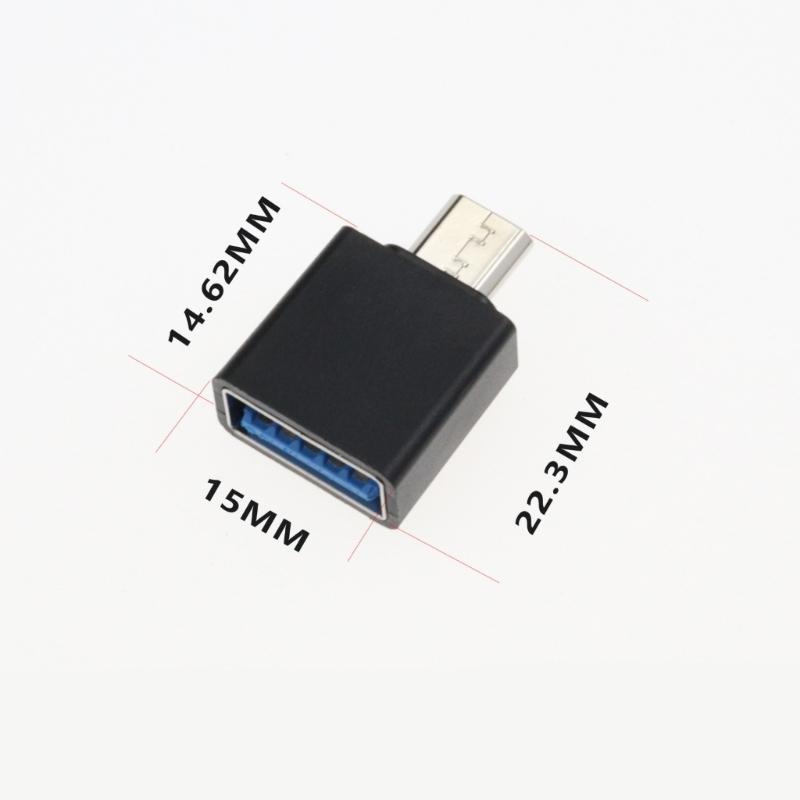 USB To Type C Adapter Converter for Support OTG Card Reader Functions Easy Data Transfer Between Phones External Storage