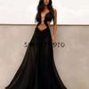 Summer New Product Women's Clothes Sexy Wind V Neck Sleeveless High Waist Metal Decorative Exposed Navel Long Sling Dress