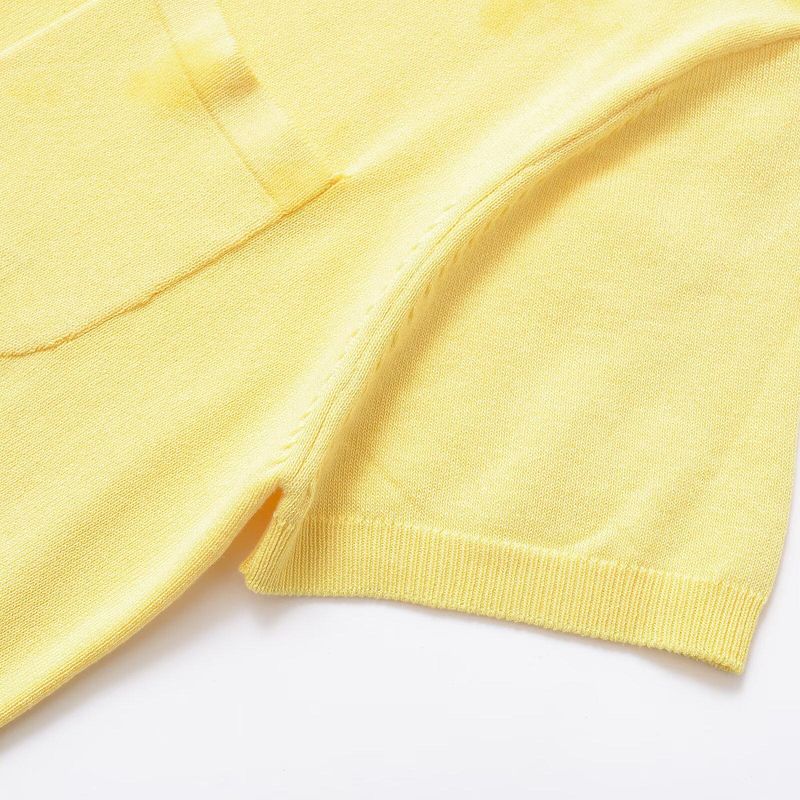 Kaslead New Arrival Women's Fashion Style Stylish Simple and Versatile Blended Thin Needle Polo Shirt 9598047