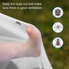 Single Door Mosquito Net Bed Canopy Solid Color Design Good Breathability Easy Installation