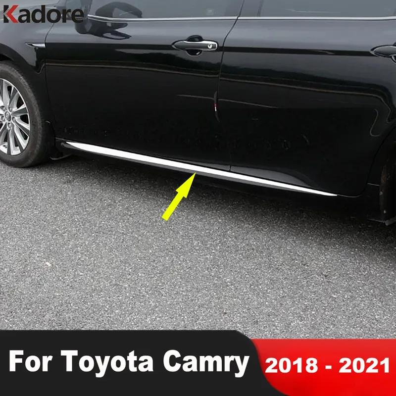

Для Toyota Camry SE XSE TRD 2018 Нержавеющая сталь Боковая дверь Отделка кузова Линия двери Полоса-декоративная накладка Аксессуары для автомобиля