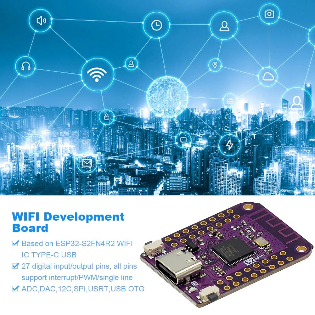 1-20pcs Mini ESP32 S2 V1.0.0 WiFi Module Development IOT Board Based ESP32-S2FN4R2 4MB FLASH 2MB PSRAM TYPE-C for Arduino