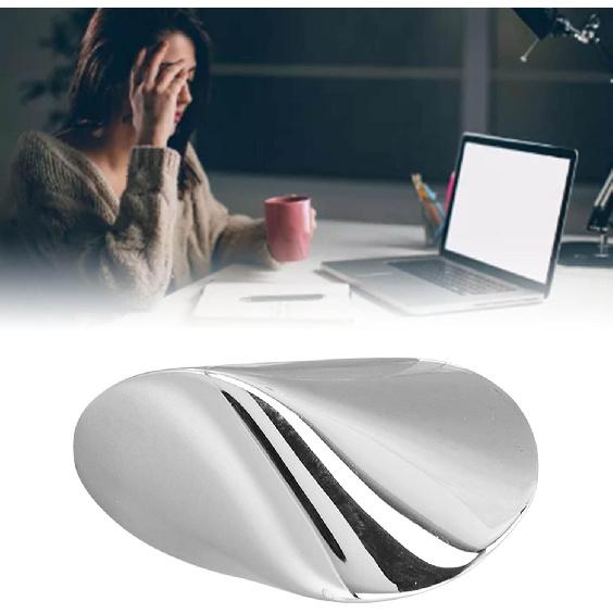 TOPINCN Oloid Desk Toy, Stainless Steel Decompression Ball Metal Oloid Toy Home Office Decor Desk Toy Exercise Balance Ball