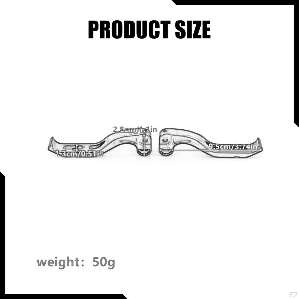 2 Pieces Brake Clutch Lever Hand Levers, Left & Right Levers for X/S Motorcycle