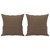 Vidaxl 2-Osobowa Sofa Z Poduszkami, Brązowa, 140 Cm, Tkanina