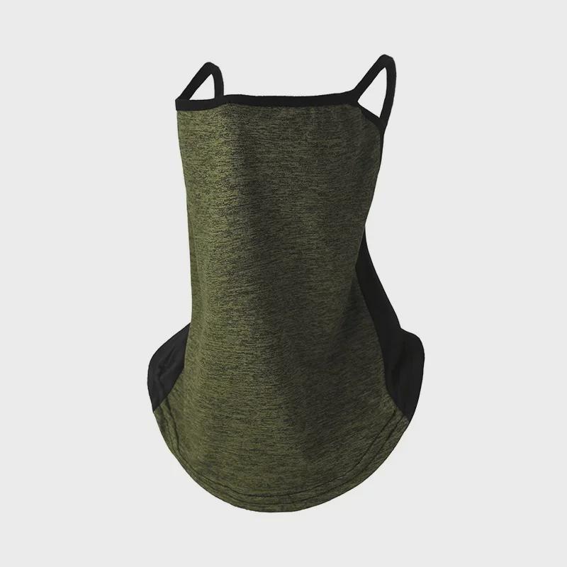 Summer Sunscreen Ice Silk Neck and Face Mask: UV Protection, Colorful, Dustproof, Windproof, Ear-Hanging for Outdoor Cycling