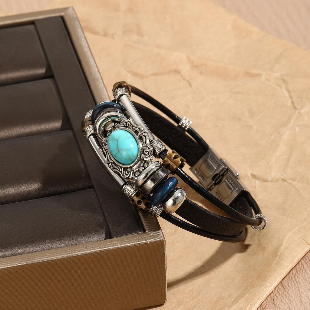 Beaded Bracelet Ladies Set Bohemian Ethnic Turquoise Bracelet