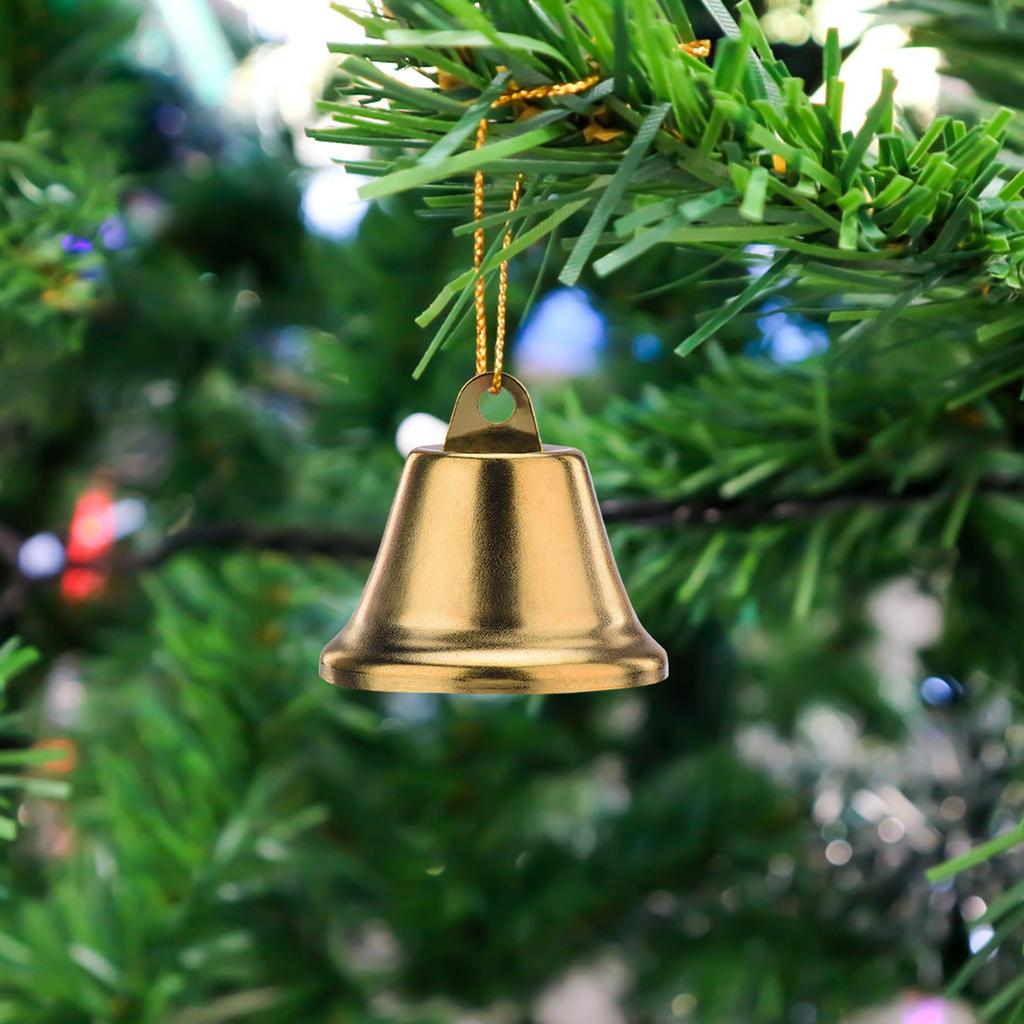 12 Stück Weihnachtsglocke Eisen Wandbehang Dekoration Handgemacht Haus Festival Sammlerstück Ornament 50mm