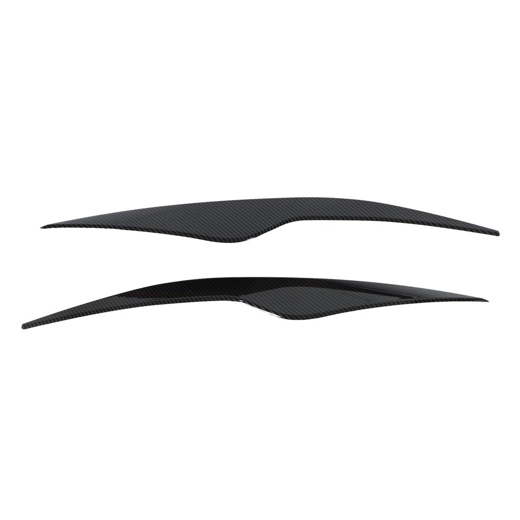 2 Pcs Headlight Eyebrow Front Left Right Light Eyelid Trim Cover Replacement for Ford Focus MK2