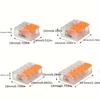30pc Set of Orange Combination Cable Connectors 2-Port/3-Port/4-Port/5-Port Quick Cable Electrical Jacketed Connection Terminals