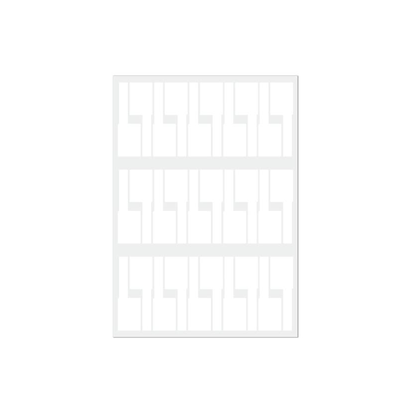 Set Of 10 PVC Wire Label with Strong Adhesive Waterproof Suitable for Printer & Handwriting In Multiple Color