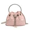 Niche portable bucket bag women's spring new fashion diamond chain bag high value messenger bag