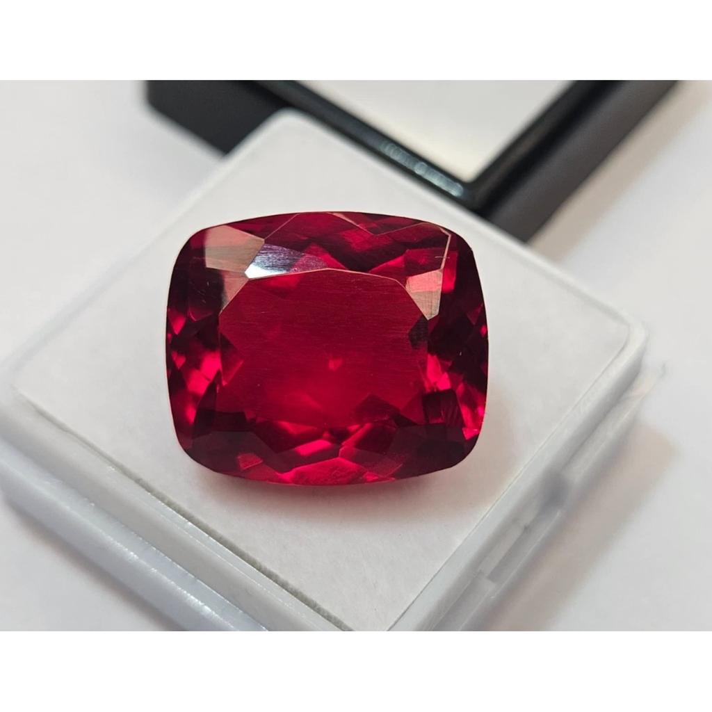Mozambique Red Ruby 15+ Ct Cushion Cut Certified Beautiful Loose Gemstone