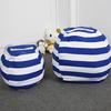 Children's Plush Toy Storage Bag Children's Striped Bean Bag Sofa Large Capacity Quilt Storage Zipper Travel Bag
