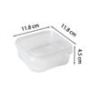 Simple Plastic Fresh-keeping Box Easy Seal Transparent Food Dispensers Box Microwavable Food Grade Fridge Organizer Kitchen