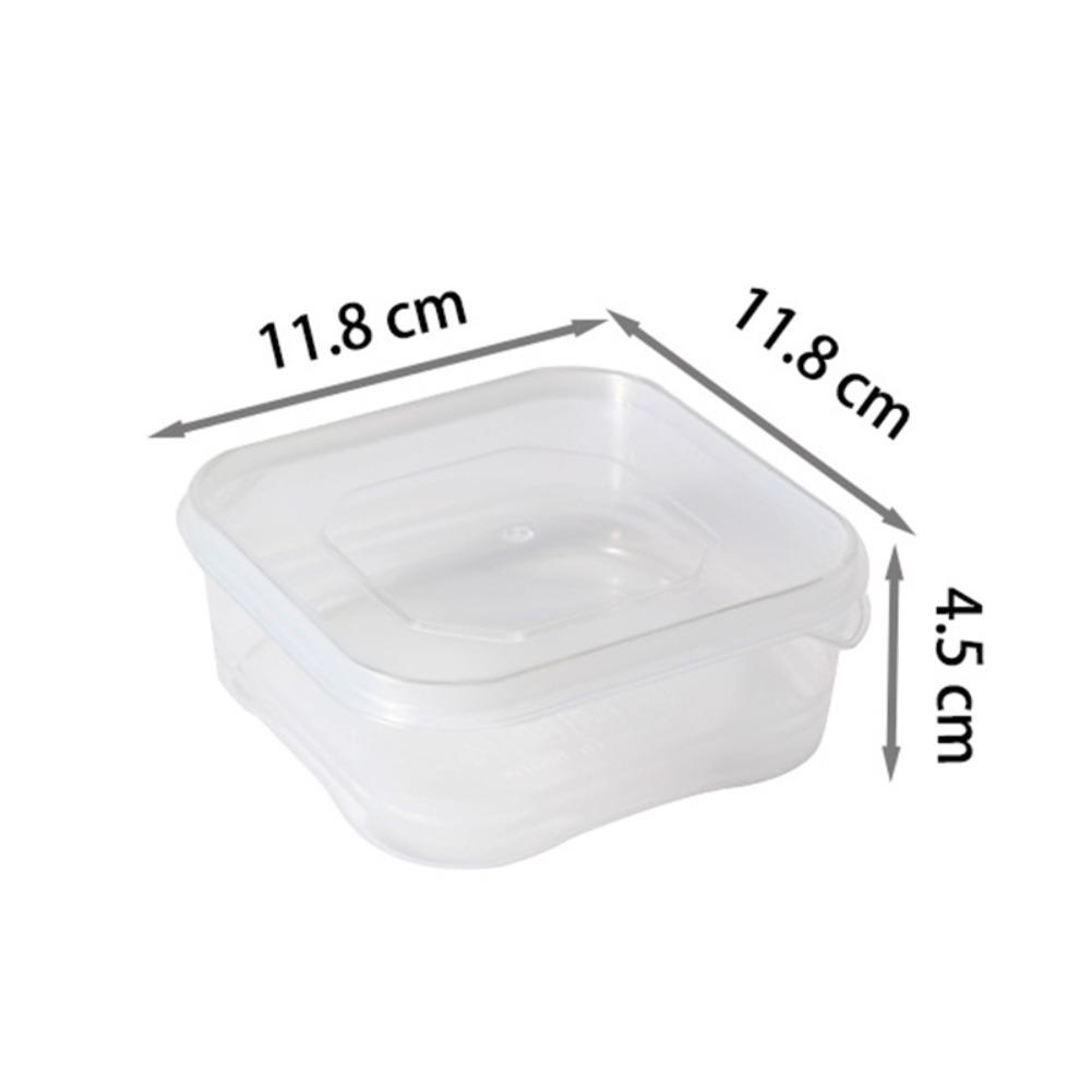 Simple Plastic Fresh-keeping Box Easy Seal Transparent Food Dispensers Box Microwavable Food Grade Fridge Organizer Kitchen