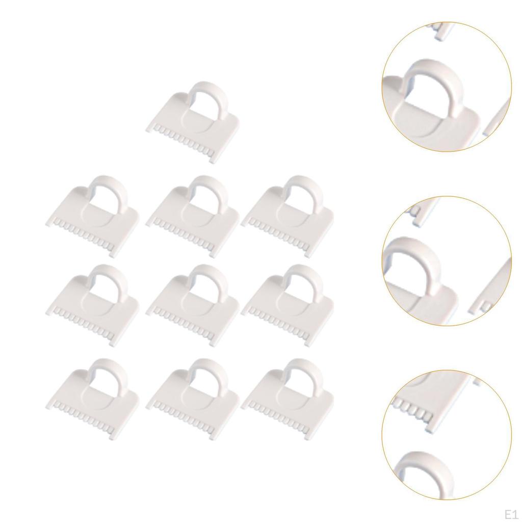 10Pcs Templates for Sewing Edge Stitch Lock Gauge DIY Stitching Guide Tool Mini Finger Ruler