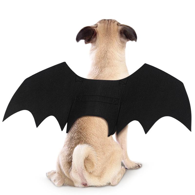 1Pcs Cat Clothes Bat Wings Fashion Funny Costume Artificial Wings Pet Cosplay Props Halloween Cute Party Small Dog Felt