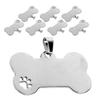 Bone Shape Stainless Steel Pet Tags for Dog Collar Use 40Pcs Set