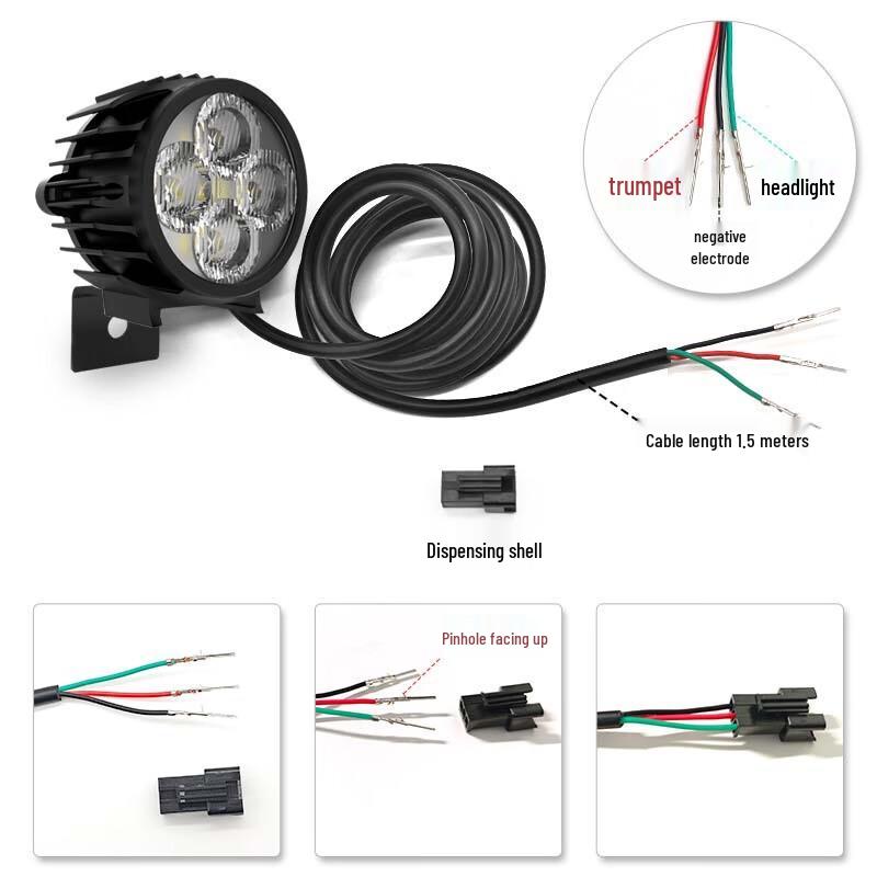 Lóngchān Aluminum Alloy Bike Headlight