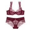 Lace Ultra-thin Transparent Women's Bra Set, Sexy Bra Breathable Underwear Set