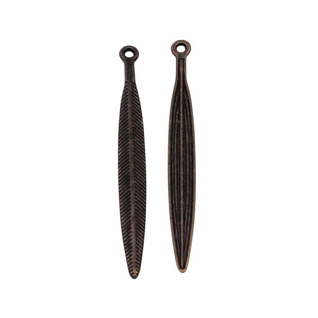 Feather Charms Multi Color Alloy Leaf Pendants For Boho Style DIY Jewelry Accessories