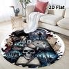 Death Note Round Area Rug Carpet Rug For Living Room Bedroom Sofa Playroom Decor Nonslip Floor Mat