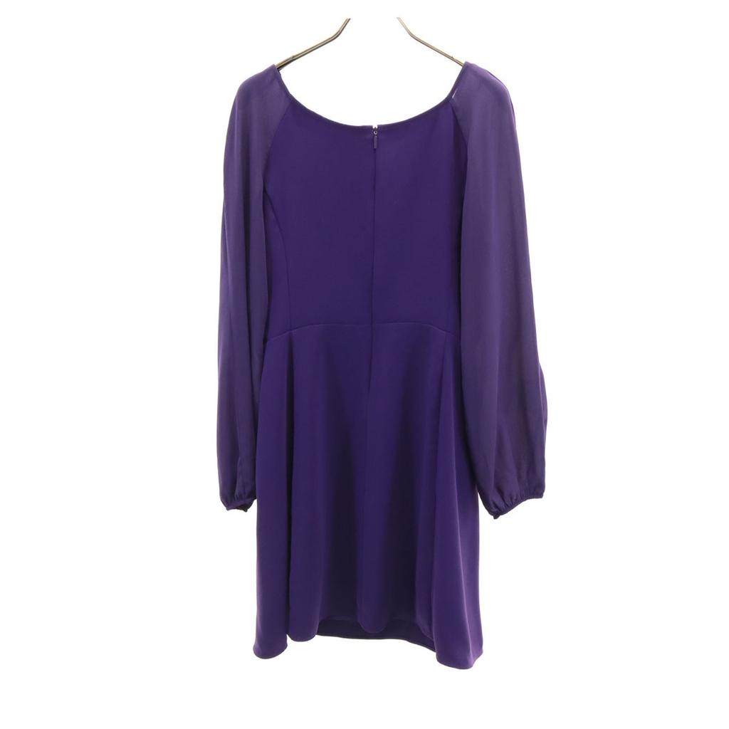 unused ARMANI EXCHANGE Long sleeve mini dress 4 purple Women Used