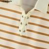 INCERUN Men Lapel Collar Sleeveless Stitching Striped Casual Loose Tank Tops