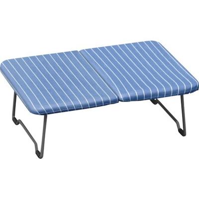 PORISH Foldable Mini Ironing Board, Striped Blue, 48cm Wide X 30cm Deep X 15cm High, PI-08, Perfect for Hanging Small Items