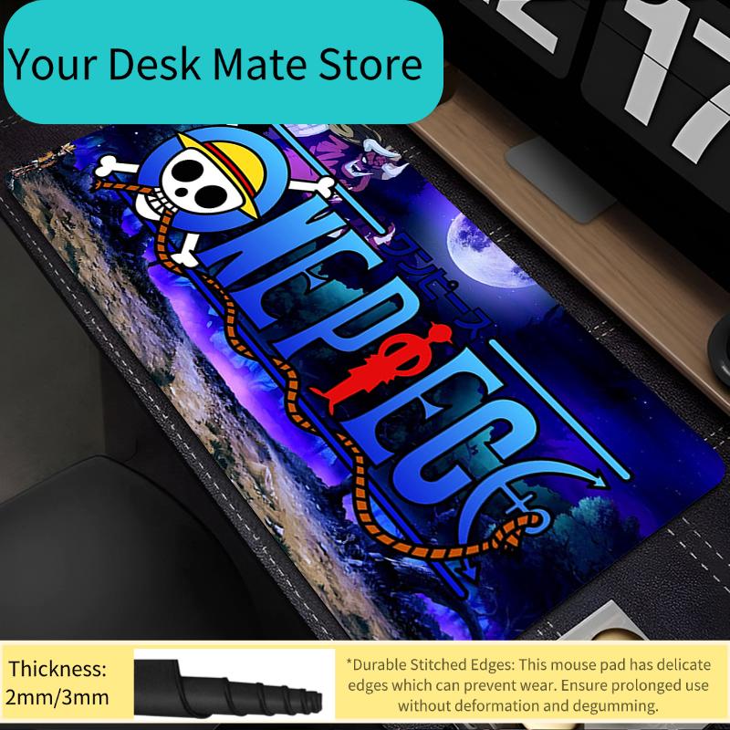 Mouse Pad one piece Edge White speed For e-sports players Office Laptop Computer Keyboard Pad Non Slip Desk Mat Mousepad